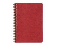 Carnet reliure intégrale à pochettes Age Bag A5 120 pages détachables ligné - Rouge