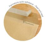 Paquet de 15 Pochettes Kraft Milleraies Brun C4-229x324 mm - Auto-Adhésives - 90g/m2 - Brun