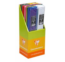 PAPIER DE SOIE, 40 sachets de 8 feuilles 18g/m2 au format 50x75cm (en présentoir) - Assortiment