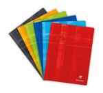 Cahier piqué 24x32 cm 96 pages petits carreaux + marge - Assortis