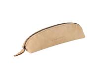 Flying Spirit trousse en cuir Triangulaire 18x4x4cm - Beige