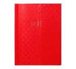 Protège-cahiers grain madras avec rabats marque-pages PVC 22/100ème 24x32 cm