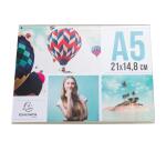 Porte-visuel incliné horizontal A5 - Cristal