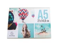 Porte-visuel incliné horizontal A5 - Cristal