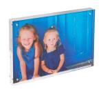 Lot de 3 porte-visuels avec fermeture magnétique A7 - Cristal