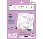 Graffy Paint, Licorne, 20x20 cm - Violet