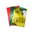 Sachet de 25 pochettes coin PP recyclé Forever 12/100e - A4 - Couleurs assorties