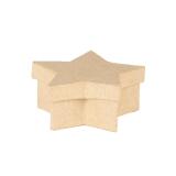 Mini boite étoile 7x7x3 cm - Kraft