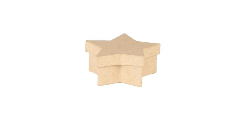 Mini boite étoile 7x7x3 cm - Kraft