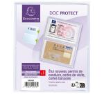 Etui de protection pour carte crédit ou carte de visite PVC lisse 20/100e - Cristal
