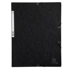 Chemise 3 rabats à élastiques carte lustrée 400g/m2 - A4