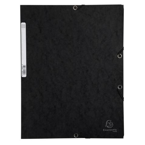 Chemise 3 rabats à élastiques carte lustrée 400g/m2 - A4