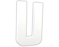 Lettre U 20,5cm - Blanc
