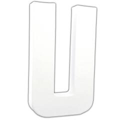 Lettre U 20,5cm - Blanc
