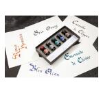 COFFRET 5 FLACONS 10ML ENCRES 1670 A PAILLETTES DOREES - Assortiment