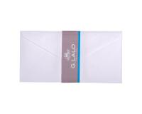 20 enveloppes DL (110x220mm) Vélin doublées gommées - extra blanc