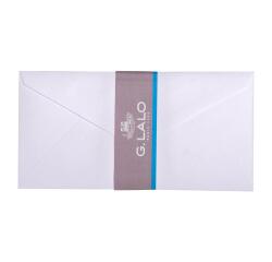 20 enveloppes DL (110x220mm) Vélin doublées gommées - extra blanc