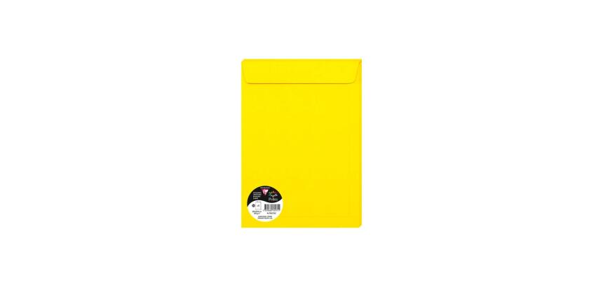 Paquet de 5 enveloppes Pollen 229x324mm 120g/m² - jaune soleil