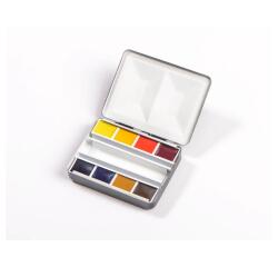 Aquarelle Boite Bijou 8 demi-godets