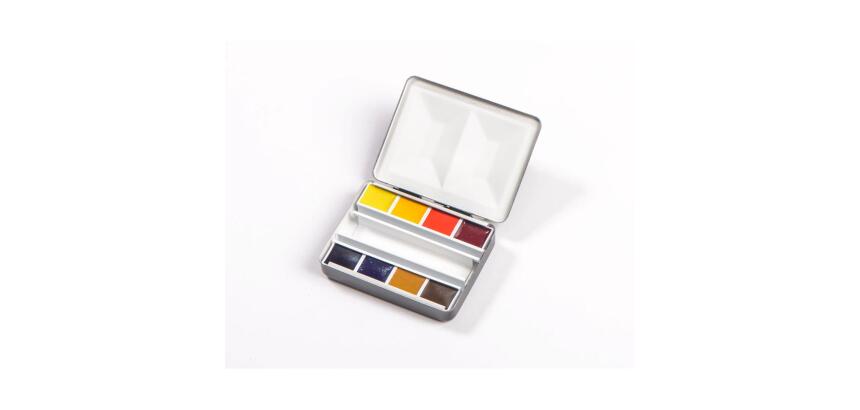 Aquarelle Boite Bijou 8 demi-godets