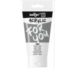 Darwi For You tube de peinture acrylique 75 ml - Argent métallisé