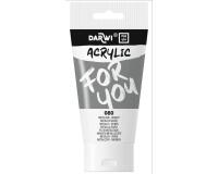 Darwi For You tube de peinture acrylique 75 ml - Argent métallisé