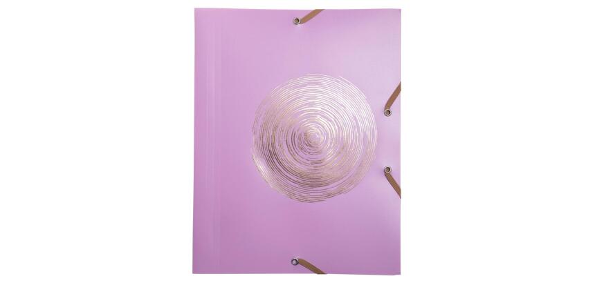 Chemise à élastiques 3 rabats polypropylène recyclé Ellipse - A4 - Couleurs assorties