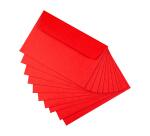 Le Mur des Je t'aime, Correspondentieset 15,5x10 cm met 10 dubbele kaarten 8,25x12,8 cm en 10 enveloppen Pollen 9x14 cm Koraalrood