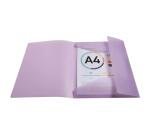 Chemise à élastiques 3 rabats polypropylène Kreacover Pastel - A4 - Couleurs assorties