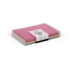 Coffret Pollen de 20 enveloppes C6 (114 x 162 mm) + 20 cartes simples 110 x 155 mm - Eté - Assortiment