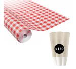 Nappe en rouleau papier damassé - 50x1,18m