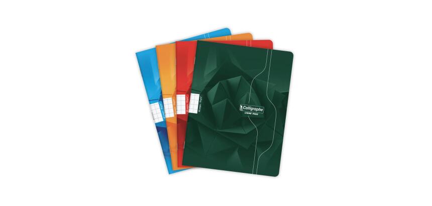 Cahier piqué 7000 17x22 cm 48 pages grands carreaux 70 g - Assortis