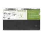 My.weekly.planner Age Bag cahier reliure intégrale en-tête 29,7x17 cm 120 pages détachables Semainier de bureau non daté et réglure DOT au verso - Noir
