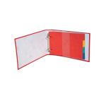 Classeur 2 anneaux cartonné pour fiches bristol Exacompta A5 - Dos 4 cm
