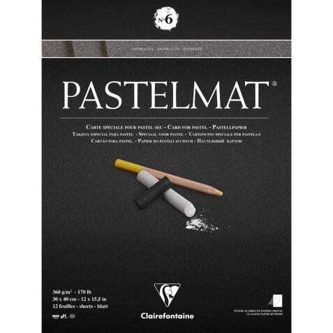 Pastelmat bloc collé 12F 30x40cm 360g