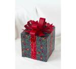 Assortiment de 2 boîtes cadeaux carrées 26x26x32,5 cm - Kraft