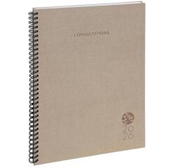 Agenda de bureau Consultations 29S spiralé Forever recyclé 29,7 x 21 cm Semainier Janvier à Décembre 2026