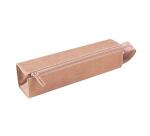 Rhodiarama trousse plumier simili cuir italien 23x5x5 cm - Touche de rose