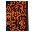 Carnet Marbre 220x170, 192 pages lignées - Orange