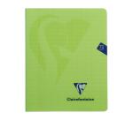 Cahier piqué Mimesys 16,5x21cm 72 pages quadrillé 4x8 + marge couverture polypropylène Couleur aléatoire - Assortis