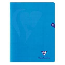Cahier piqué Mimesys 24x32cm 96 pages petits carreaux couverture polypropylène