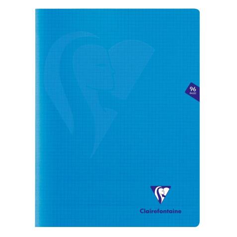 Cahier piqué Mimesys 24x32cm 96 pages petits carreaux couverture polypropylène