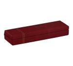 Rhodiarama plumier simili cuir italien 21x5,5x3 cm - Lie de vin
