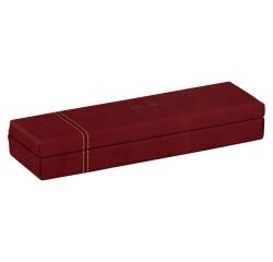 Rhodiarama plumier simili cuir italien 21x5,5x3 cm - Lie de vin