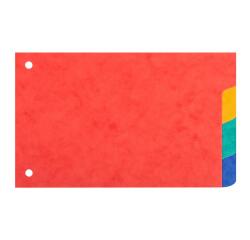Divider 10x15cm pressboard 225g 4tabs - Assorted colours
