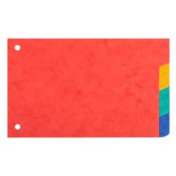 Divider 10x15cm pressboard 225g 4tabs - Assorted colours