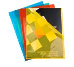 Sachet de 100 pochettes coin polypropylène lisse Premium - A4 - Couleurs assorties