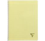 Cahier reliure intégrale Linicolor FRESH 24x32cm 100 pages grands carreaux couverture plastique polypropyène rainuré Couleur aléatoire - Assortis