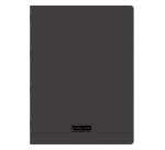 Cahier piqué 8000 POLYPRO 24x32 cm 96 pages grands carreaux 90 g - Noir