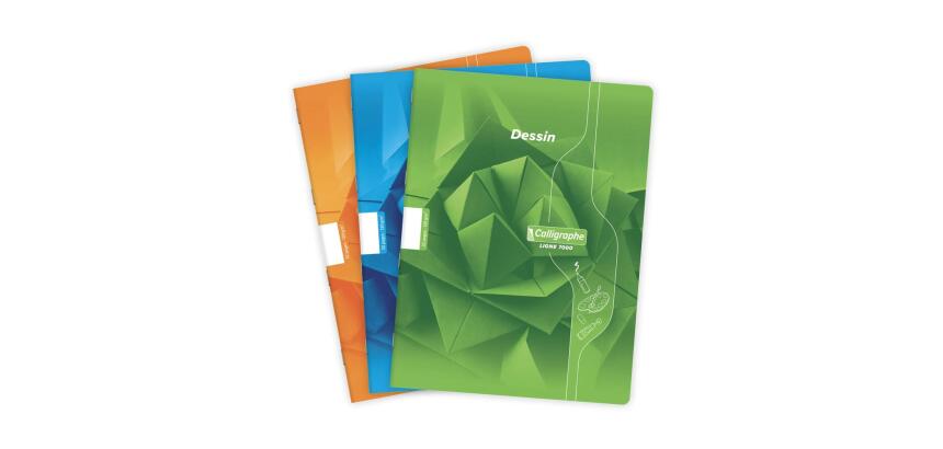 Cahier Dessin scolaire piqué 7000 24x32 cm 32 pages uni 120g - Assortis